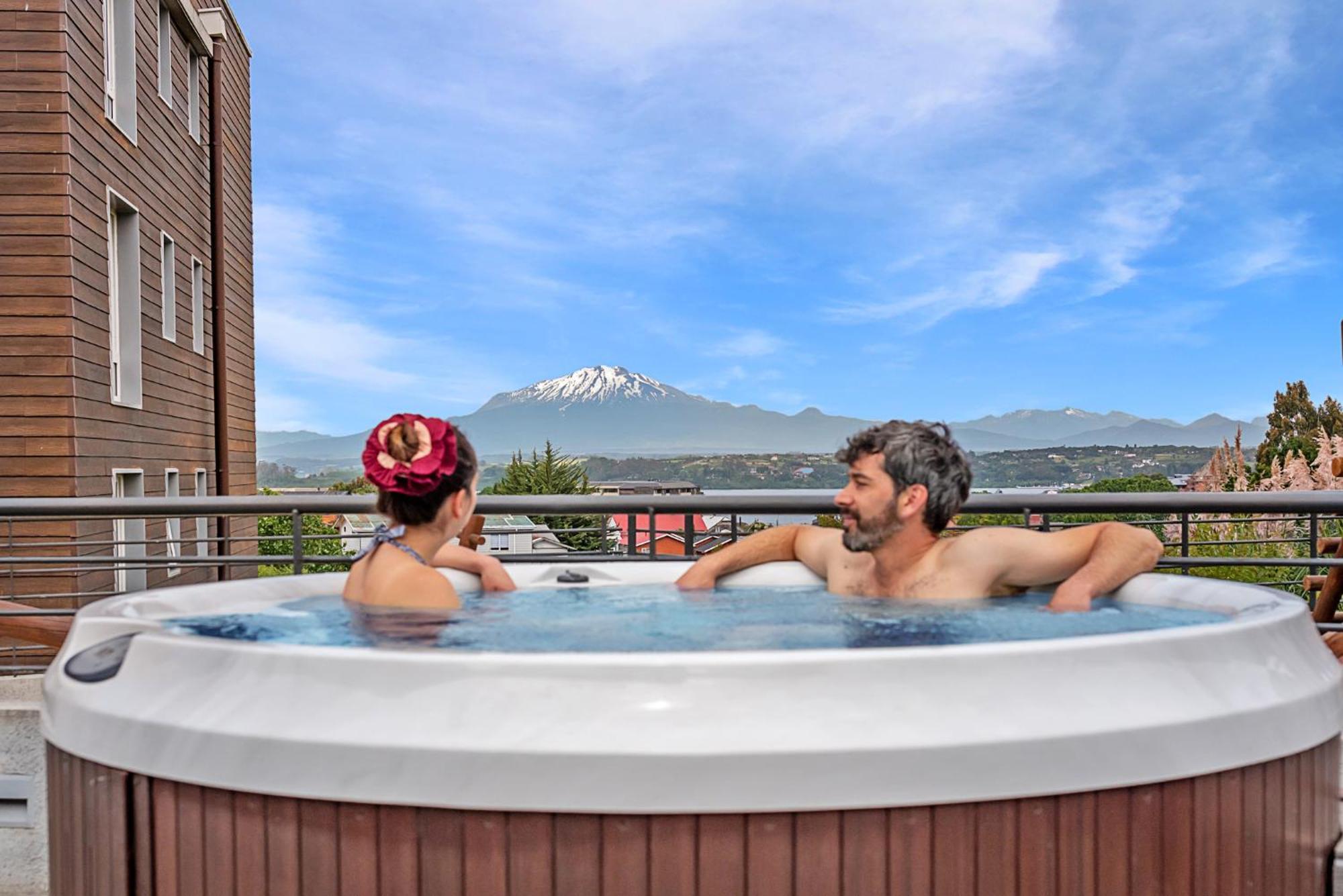 Exquisito Depa Con La Mejor Vista Al Lago Y Tinaja Puerto Varas Luaran gambar